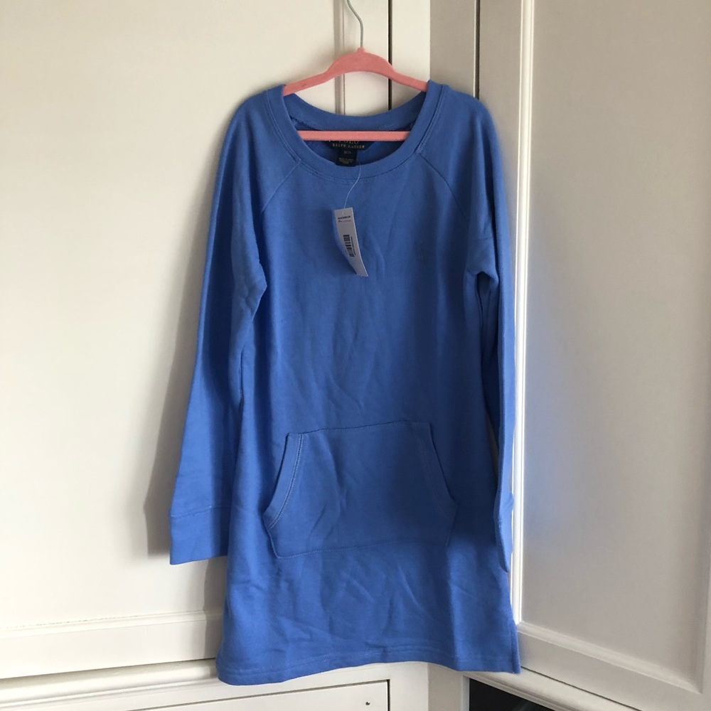 FINAL SALE 🔥NWT BLUE LS POLO RL COTTON DRESS